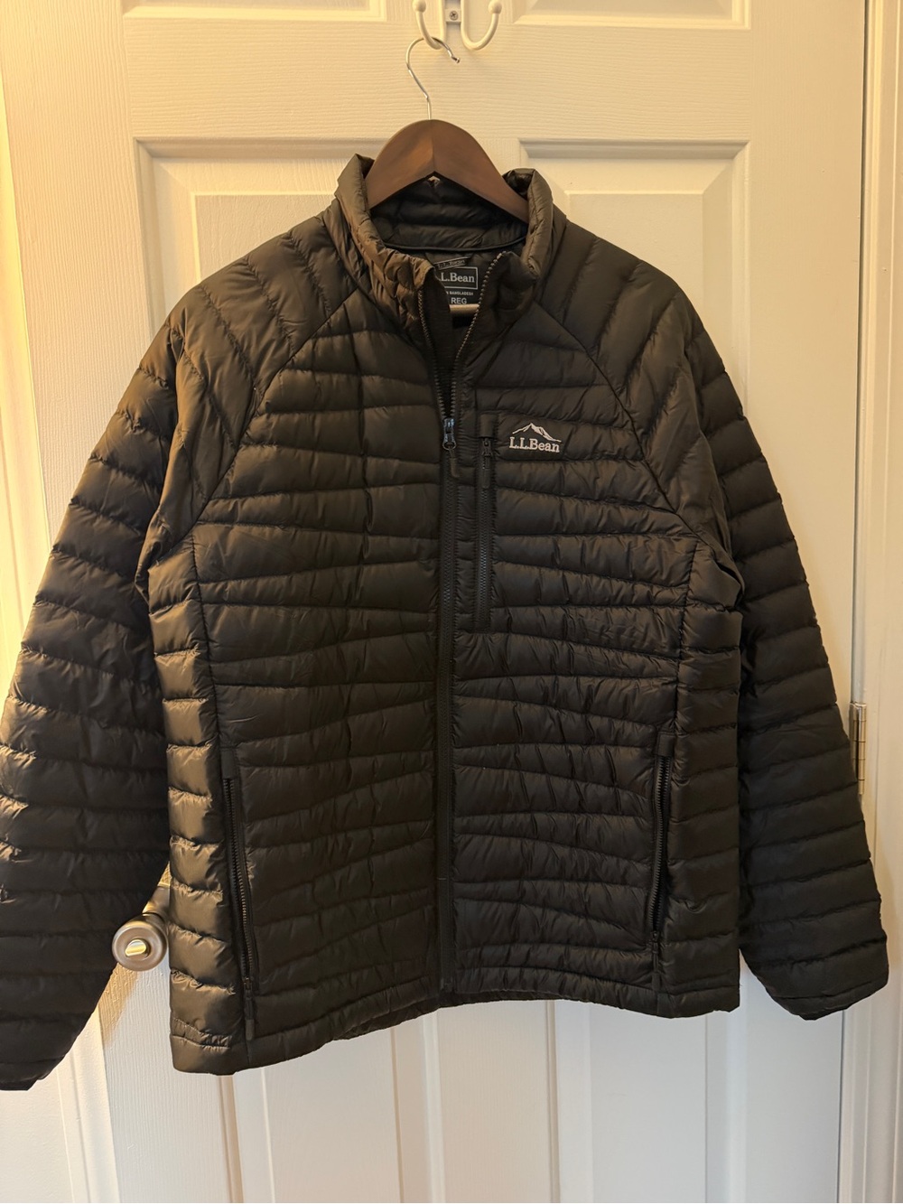 L.L. Bean Men’s Black Lightweight Quilted Puffer Jacket